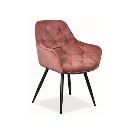 Krzesło CHERRY VELVET antyczny róż