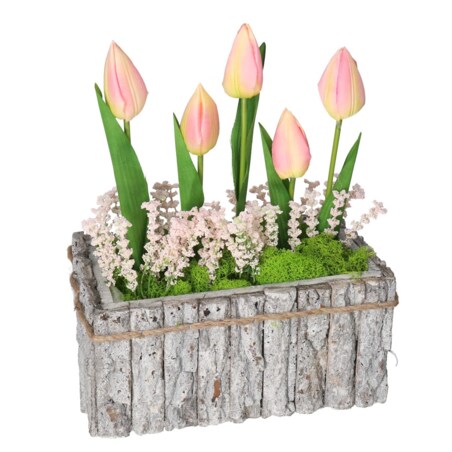 Doniczka Osłonka Drewniana Duża Kora Korytko Doniczki