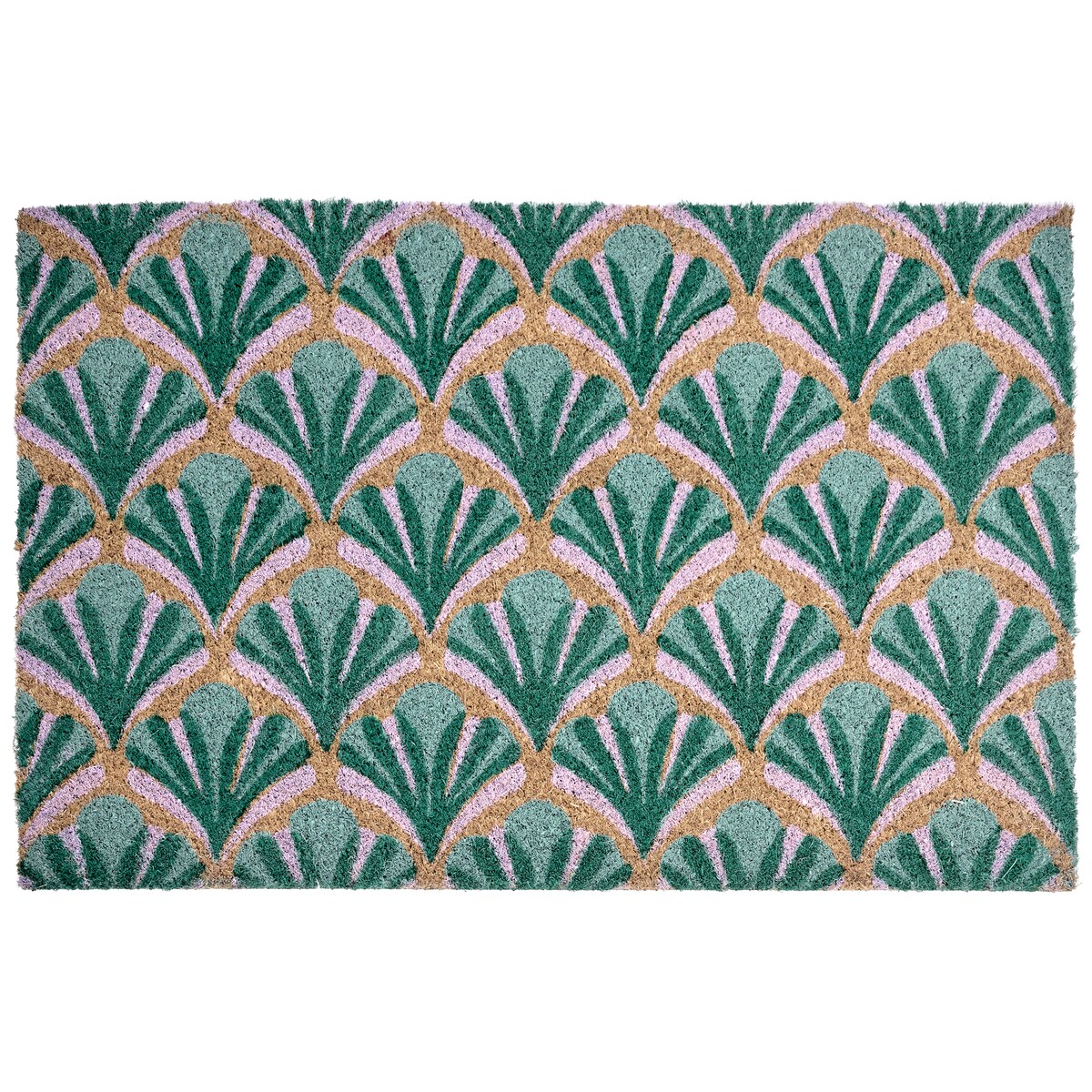 Wycieraczka TATALIK Zielony 40 x 60 cm Włókno kokosowe