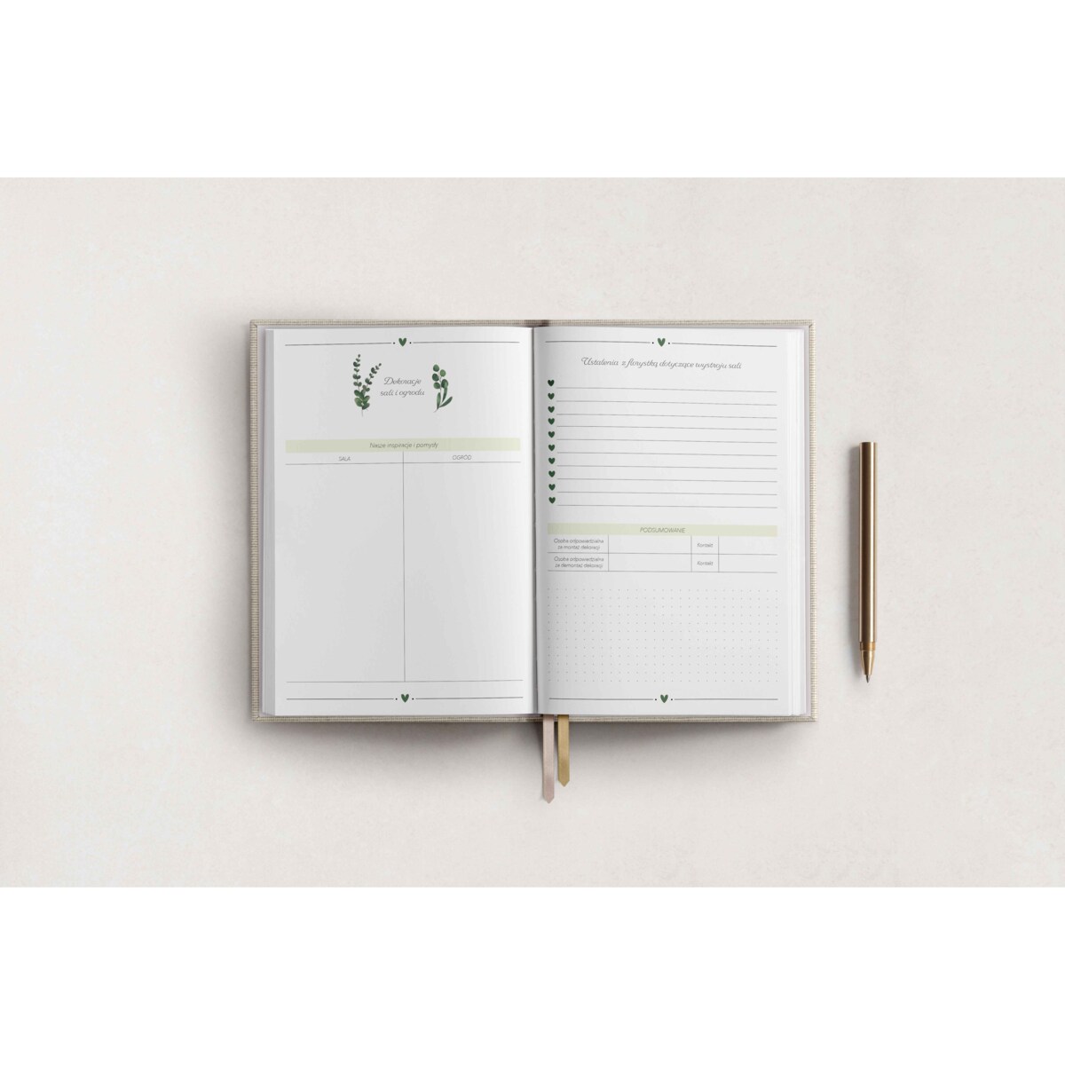 Organizer ślubny - Sand