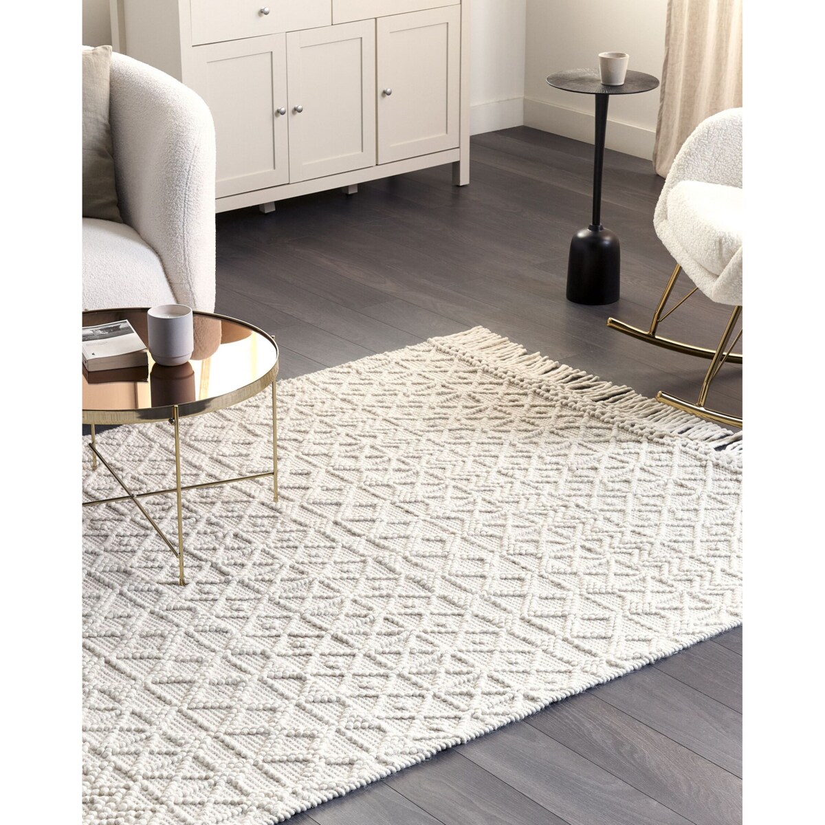 Dywan 200 x 300 cm jasnobeżowy ALUCRA