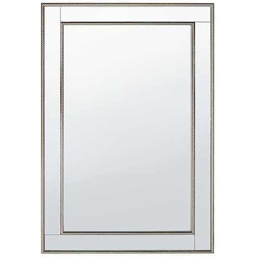 Lustro ścienne FENIOUX 60 cm 90 cm Srebrny