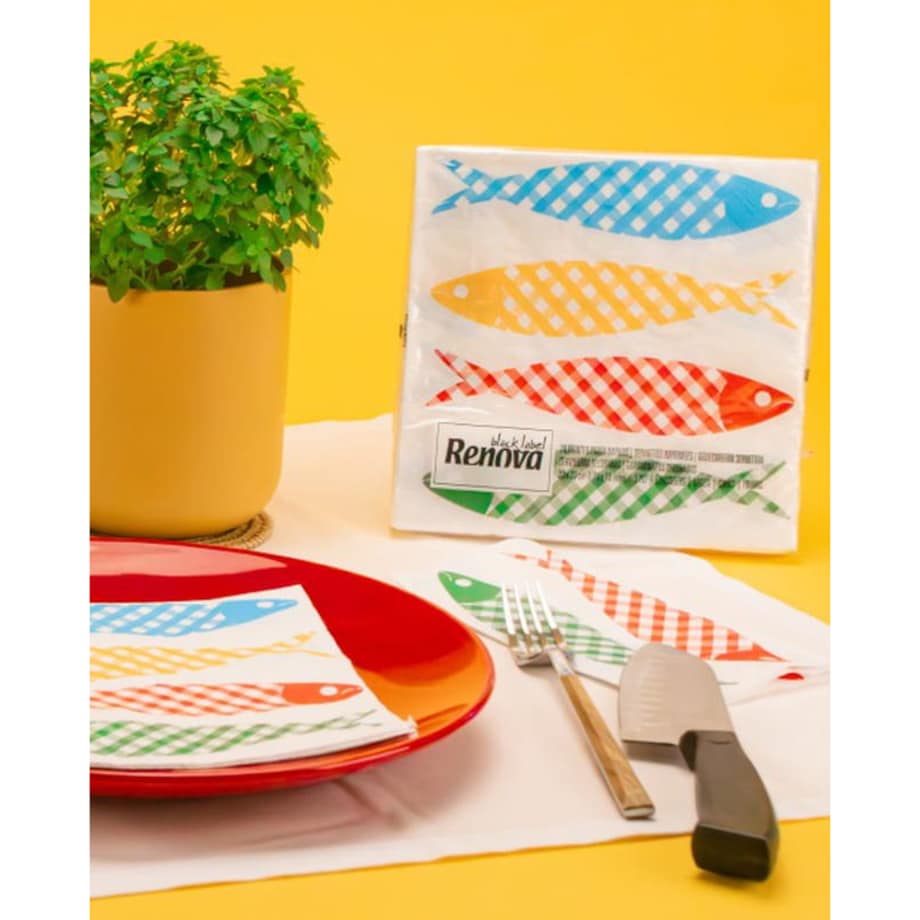 Serwetki Renova Sardines 20szt 33x33cm