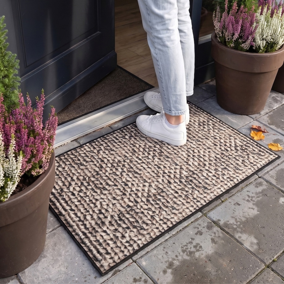 Wycieraczka wejściowa 45x75cm Lima Mat Chunky Knit Beżowy
