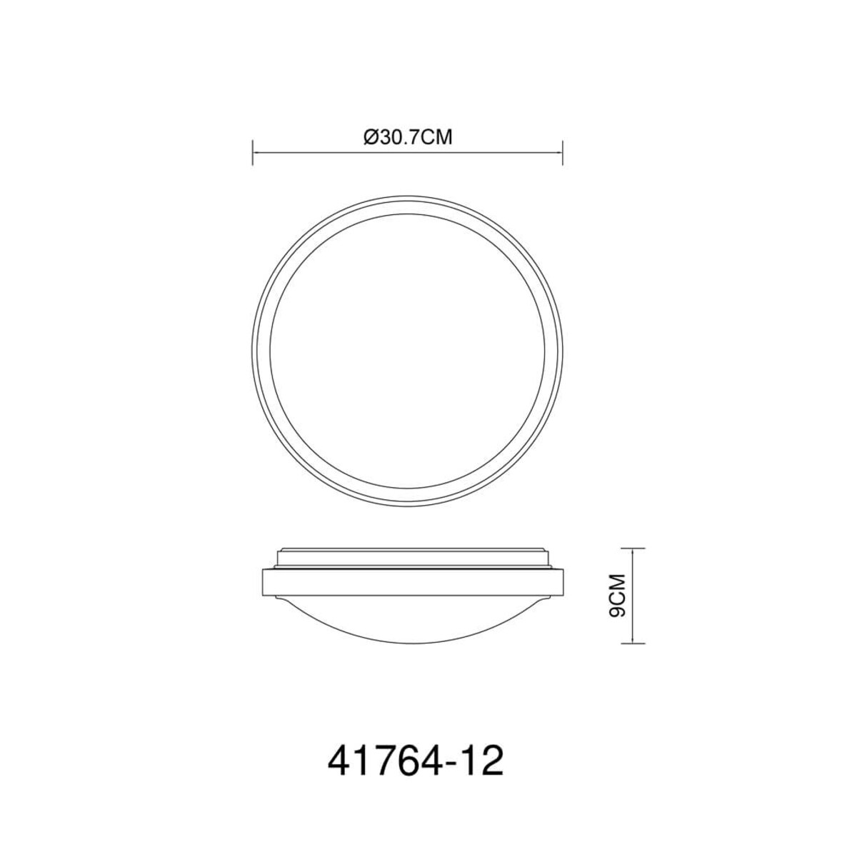 Plafon okrągły Bruno 41764-12 ekologiczny LED 12W drewniany