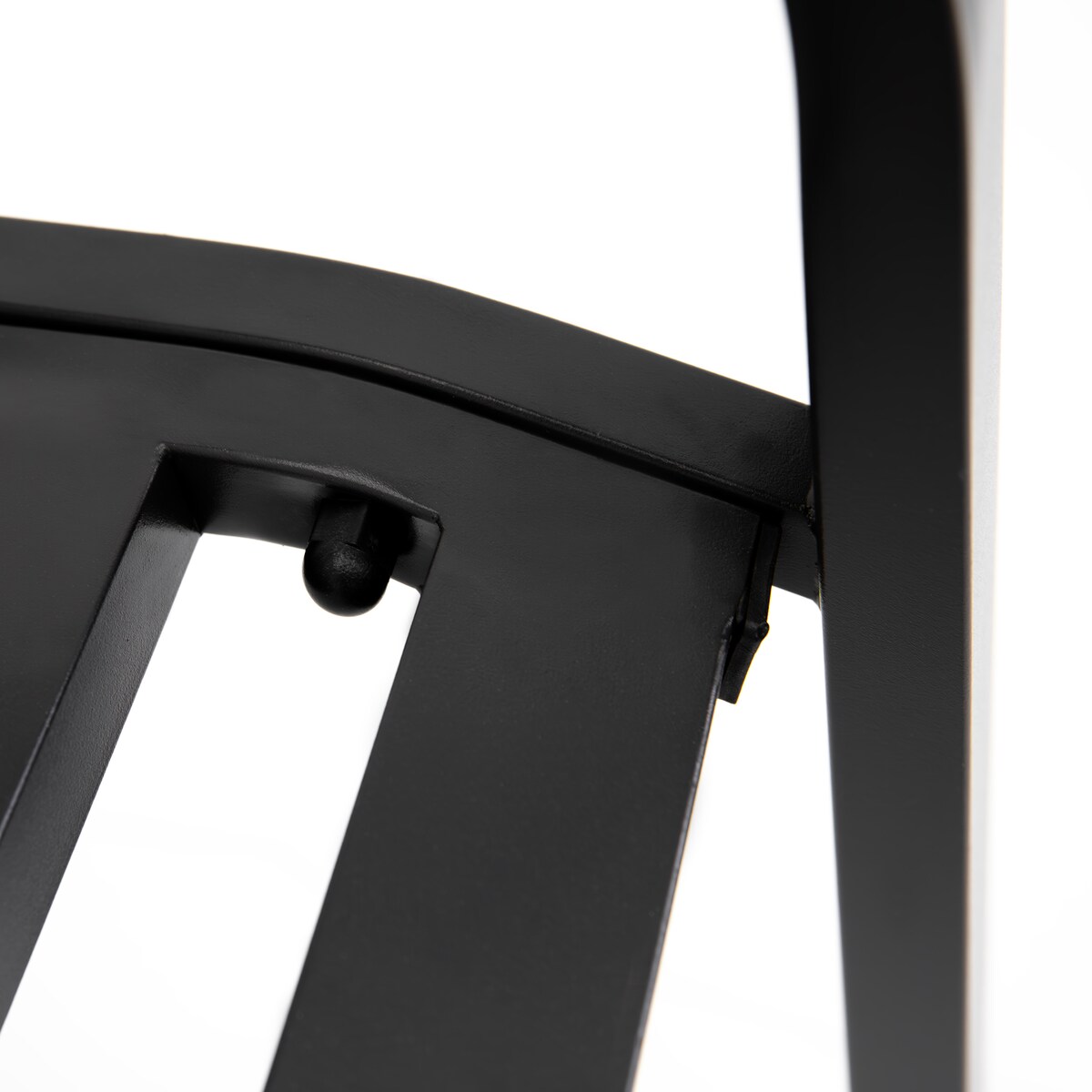 Ławka ogrodowa z oparciem stalowa na balkon