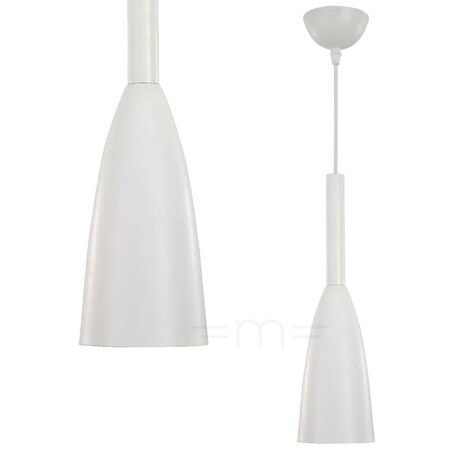 LAMPA wisząca SOLIN LP-181/1P WH Light Prestige metalowa OPRAWA zwis biały
