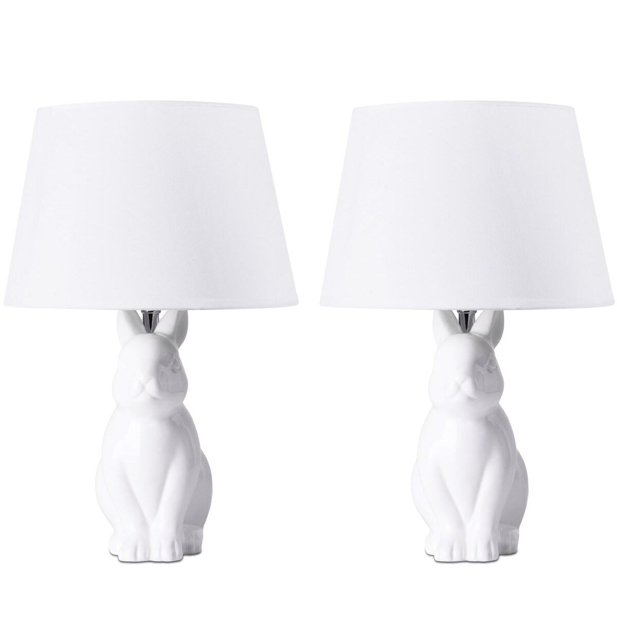 KONSIMO LEPUS Lampa stołowa królik 2szt kolor biały