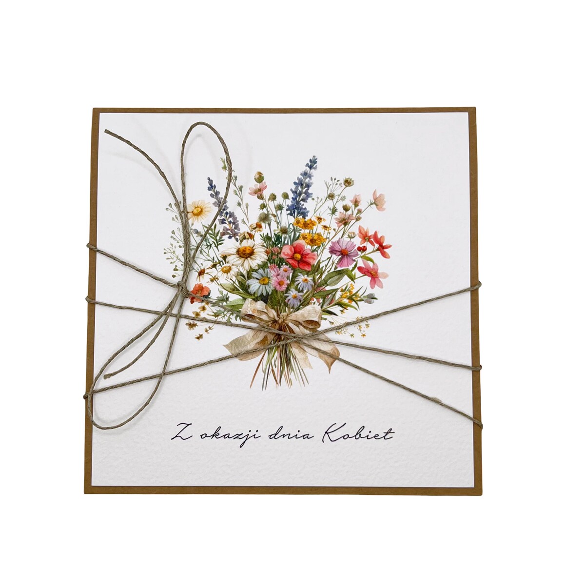 Wyjątkowa kartka - prezent dla kobiety, życzenia na dzień kobiet ręcznie robiona