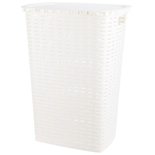 Kosz na pranie z plastiku z recyklingu, 53 l