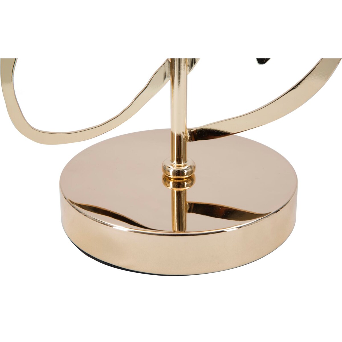 Lampa stołowa Glam Harts, kolor czarny i złoty, żelazo i papier, 30 x 30 x 54,5 cm, 1 x E27, styl glamour, do salonu i sypialni, Mauro Ferretti