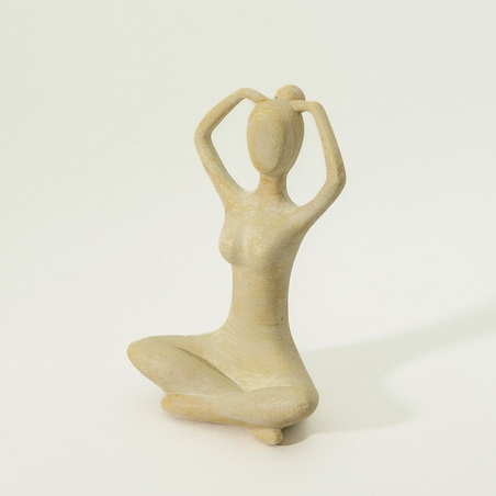 Figurka joginki Asana III 6x6x10 cm, 6x6x10 cm