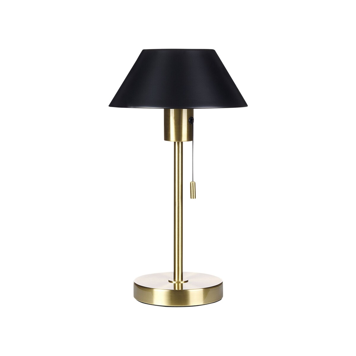 Lampa stołowa metalowa złota z czarnym CAPARO