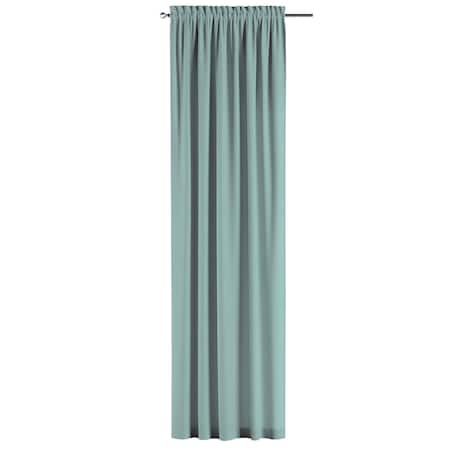 Zasłona na kanale z grzywką 1 szt. 130x245 jasny turkus