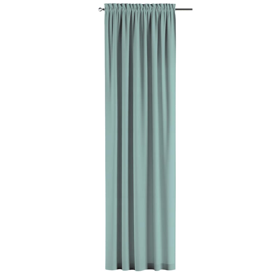 Zasłona na kanale z grzywką 1 szt. 130x245 jasny turkus