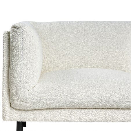 Sofa dla 2 osób VORGOD Boucle Złamana biel