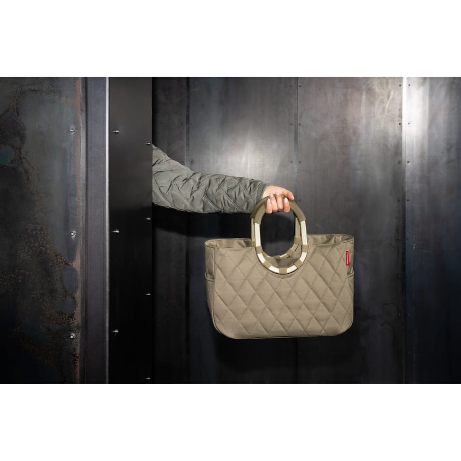 Torba LOOPSHOPPER M FRAME, rhombus olive