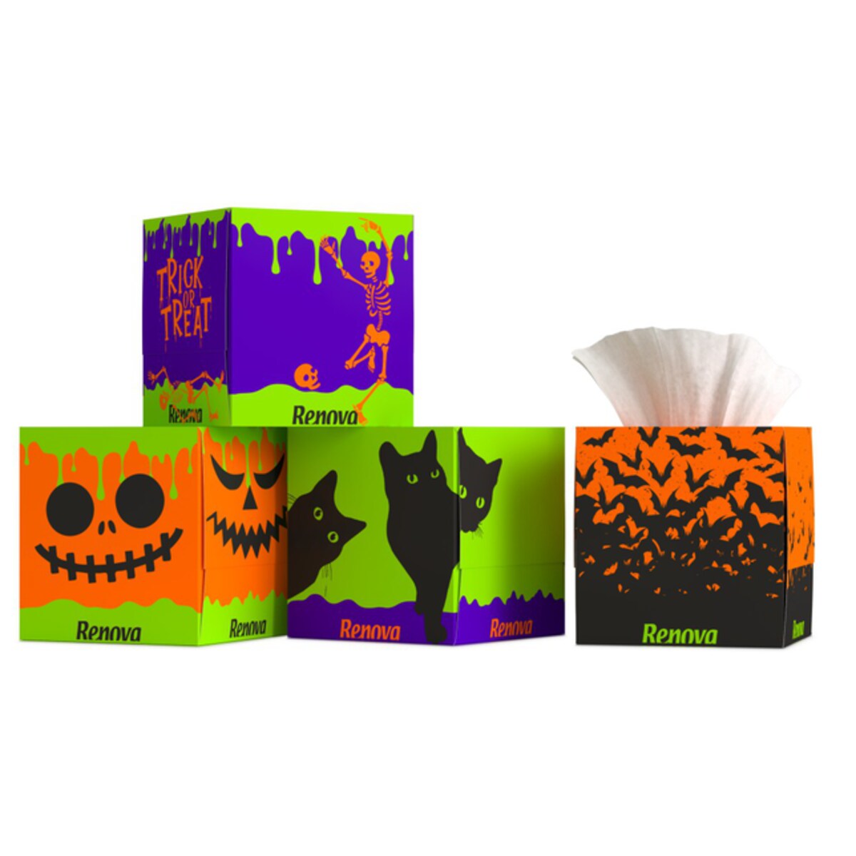 Chusteczki wyciągane do twarzy Renova szkieletor 50 szt