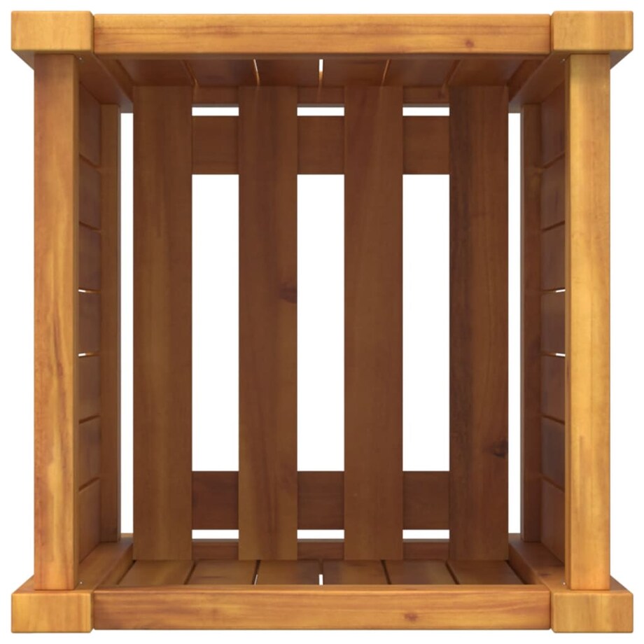 vidaXL Donica ogrodowa z wyściółką, 31x31x50 cm, lite drewno akacjowe