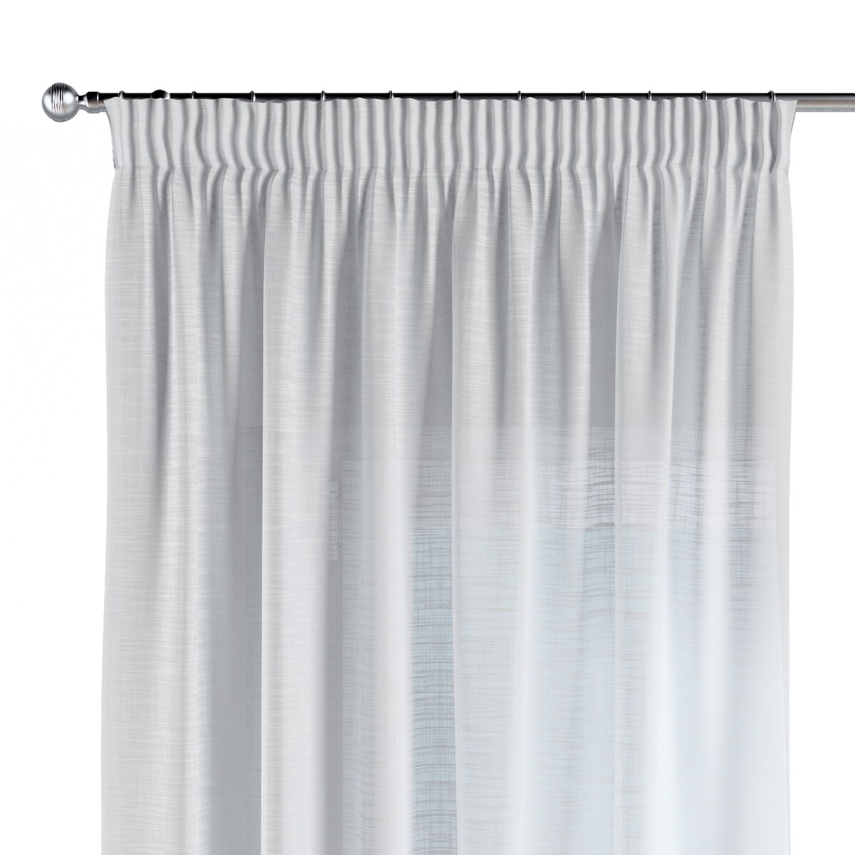 Zasłona na taśmie marszczącej 1 szt. 130x245 prześwitujący ecru