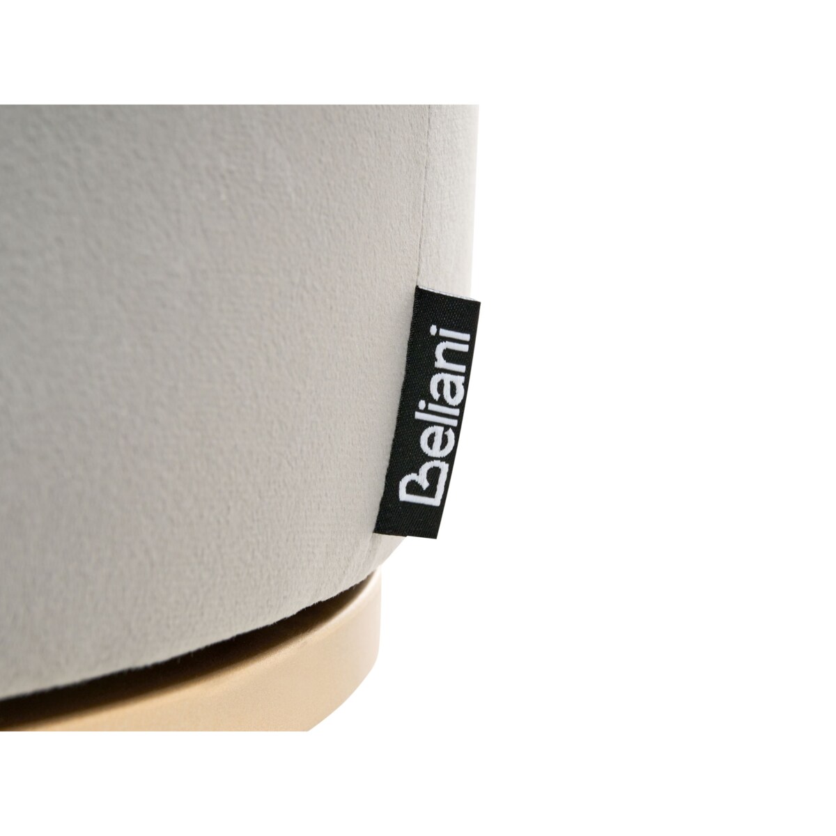 Ławka MILRY Welur Jasnoszary