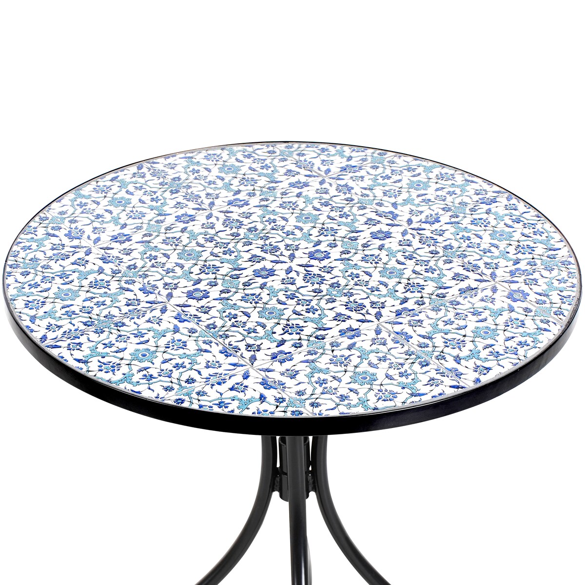 Stolik bistro CHAPECO 60 cm 60 cm Metal Czarny