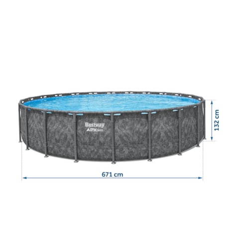 Basen stelażowy ogrodowy 671x132cm Bestway 561JZ