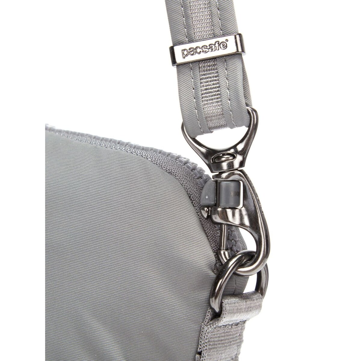 Składana torebka damska antykradzieżowa Pacsafe Citysafe CX Econyl® - jasnoszara
