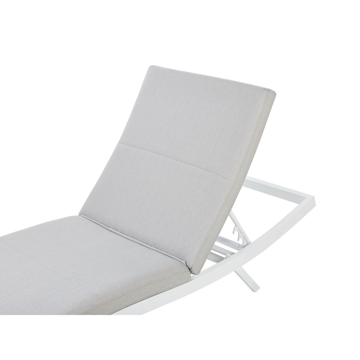 Leżak ogrodowy jasnoszary AMELIA