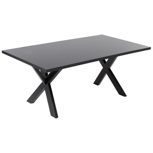 Stół do jadalni 180 x 100 cm czarny LISALA