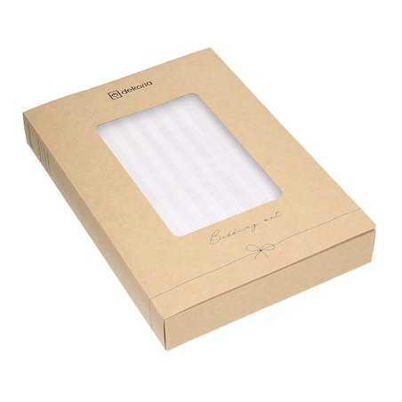 Pościel z satyny żakardowej Pure Snow 220x200 cm, 220x200 cm