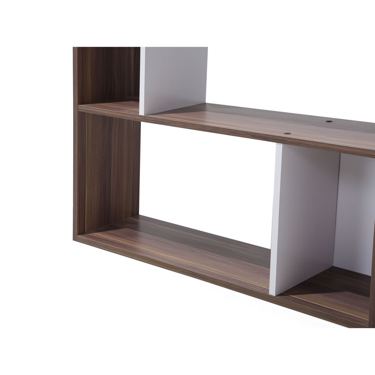 Regał ciemne drewno z białym ORILLA