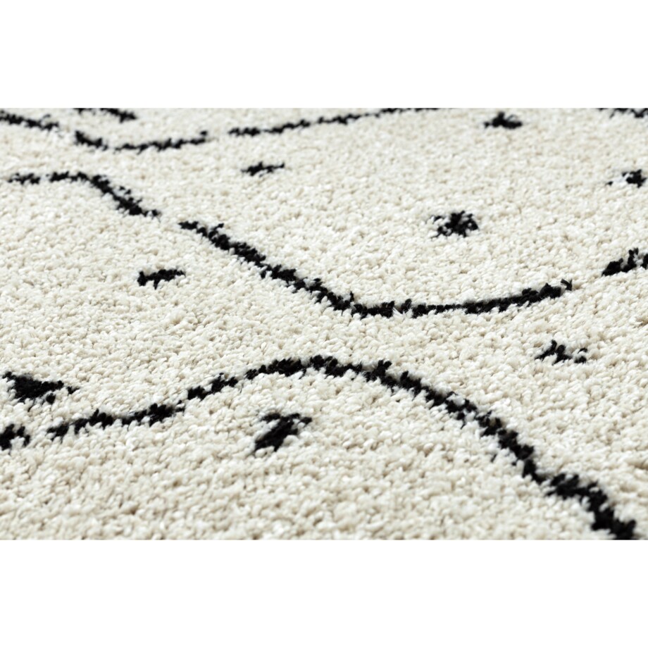 Dywan BERBER TETUAN B751 koło zygzak krem koło 120 cm