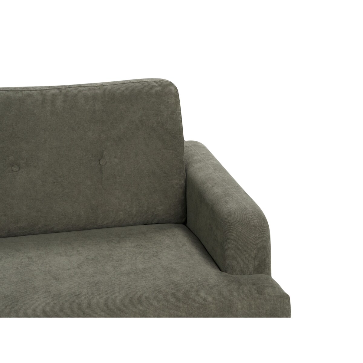 Sofa 3-osobowa sztruksowa ciemnozielona TUVE