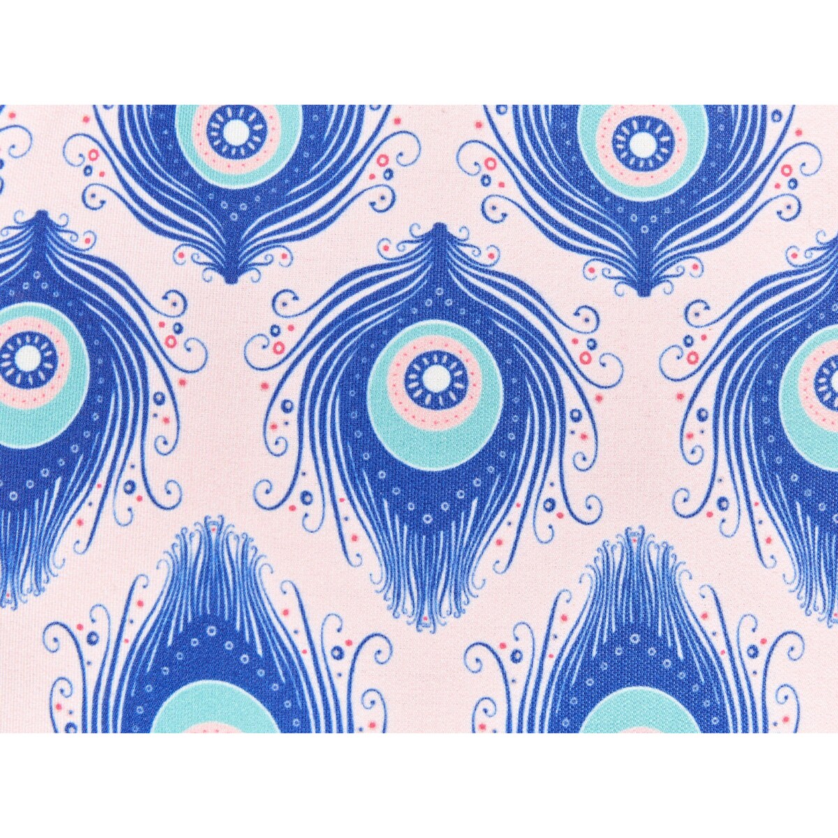 2 poduszki ogrodowe w pawie oczka 40 cm niebieski z różowym CERIANA