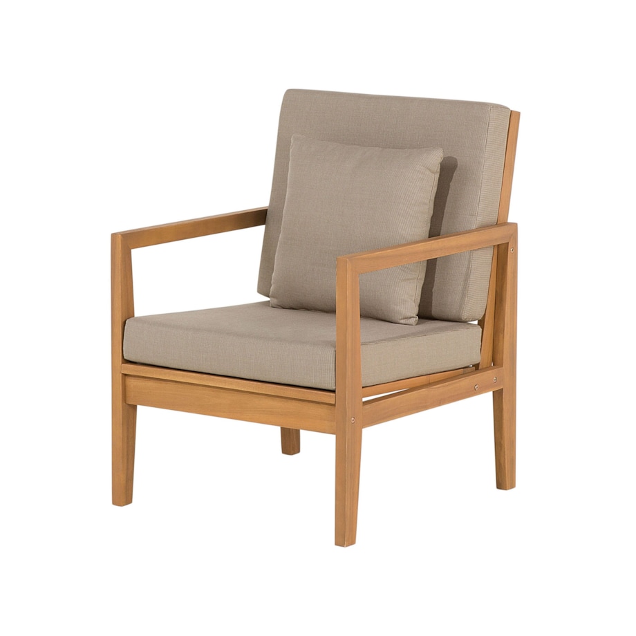 Zestaw ogrodowy drewniany 7-osobowy szary PATAJA