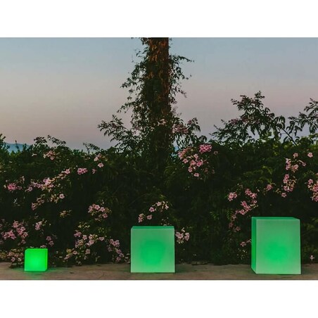 Tarasowa lampa stojąca Cuby LUMCB032SSNW King Home LED 1W 3000-6500K IP65 biała