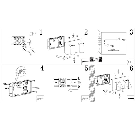 Elewacyjna LAMPA ogrodowa TUNGA 222960231 metalowa OPRAWA regulowany kinkiet LED 6W 3000K tuby loft IP54 białe, Trio