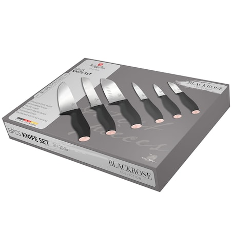 Zestaw 6 noży kuchennych BERLINGER HAUS Black Rose
