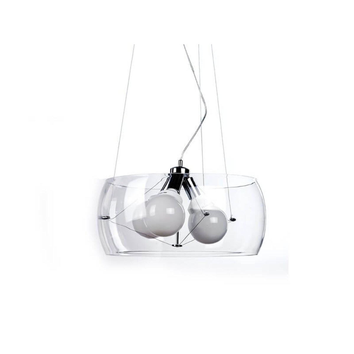 Wisząca lampa przezroczysta Cosmo nowoczesna salonowa