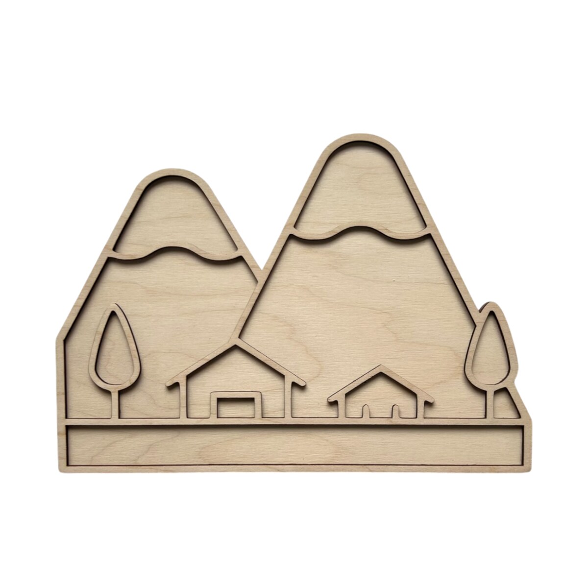 Świąteczna wysypywanka sensoryczna ZIMA drewniana mikołajki