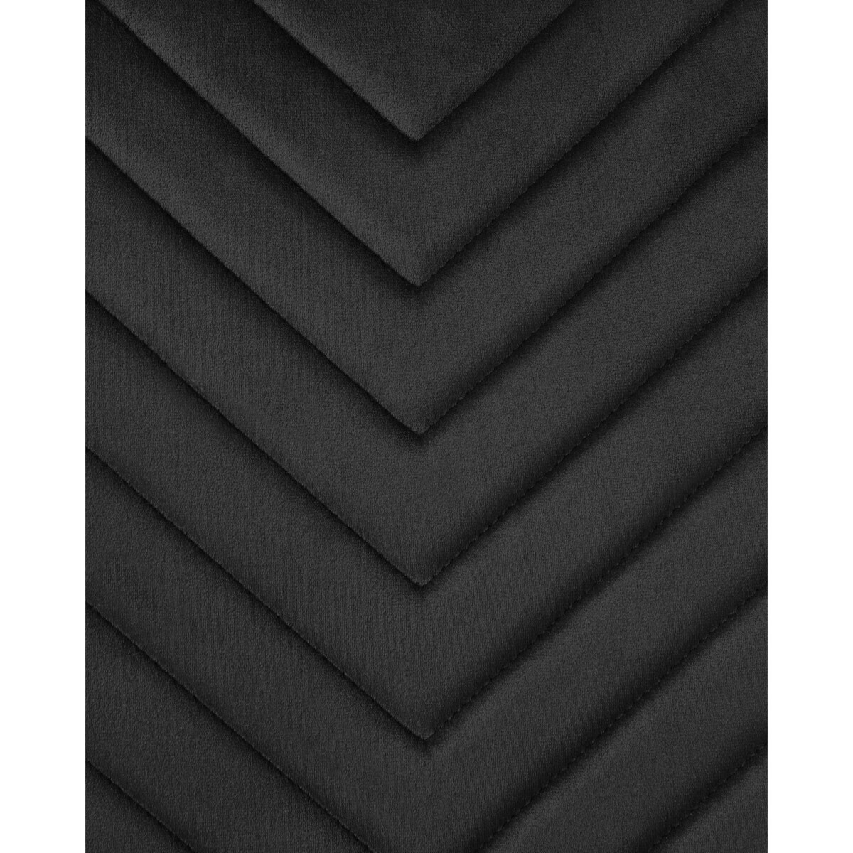 Zestaw 4 krzeseł do jadalni HAVRE Welur Czarny