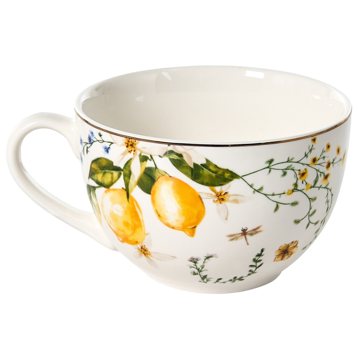 Zastawa stołowa 20-częściowa LEMONGRASS Porcelana Biały/zielony