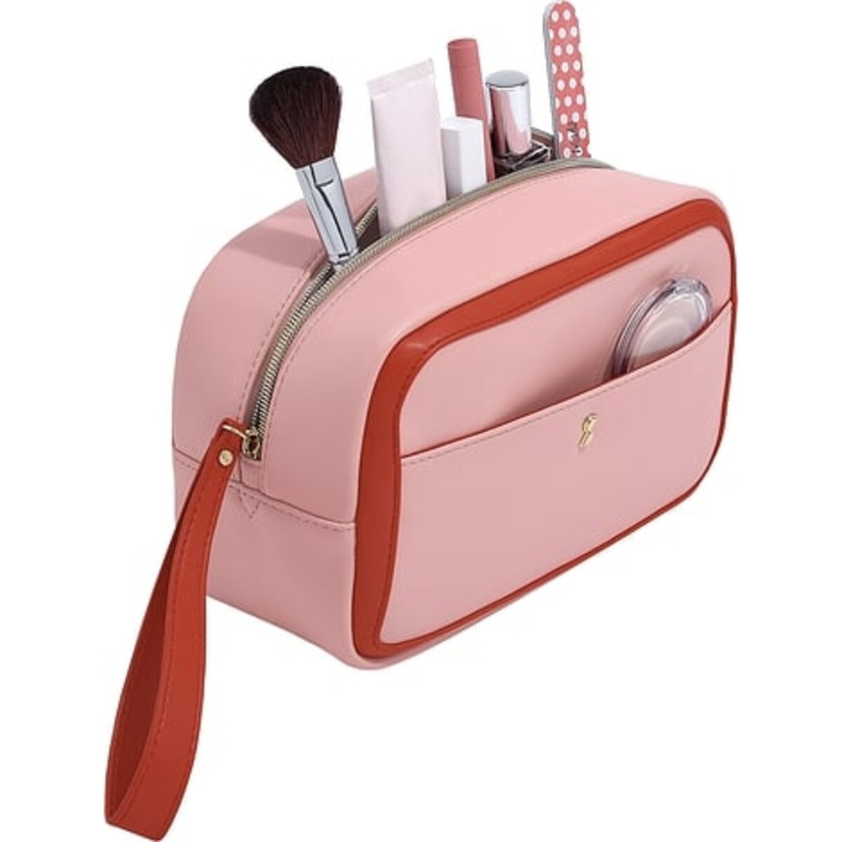 Kosmetyczka Stackers Heart różowo-czerwona