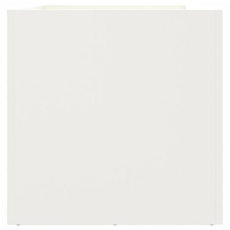 vidaXL Donica, biała, 62x30x29 cm, stal