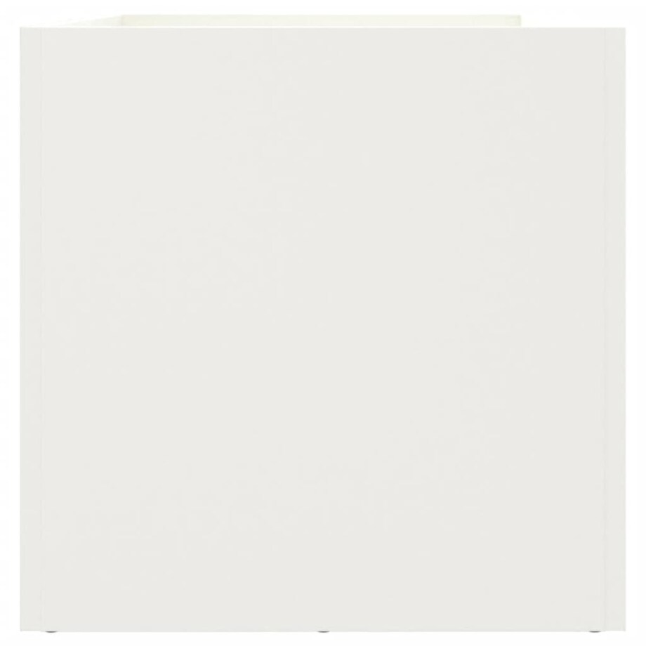 vidaXL Donica, biała, 62x30x29 cm, stal