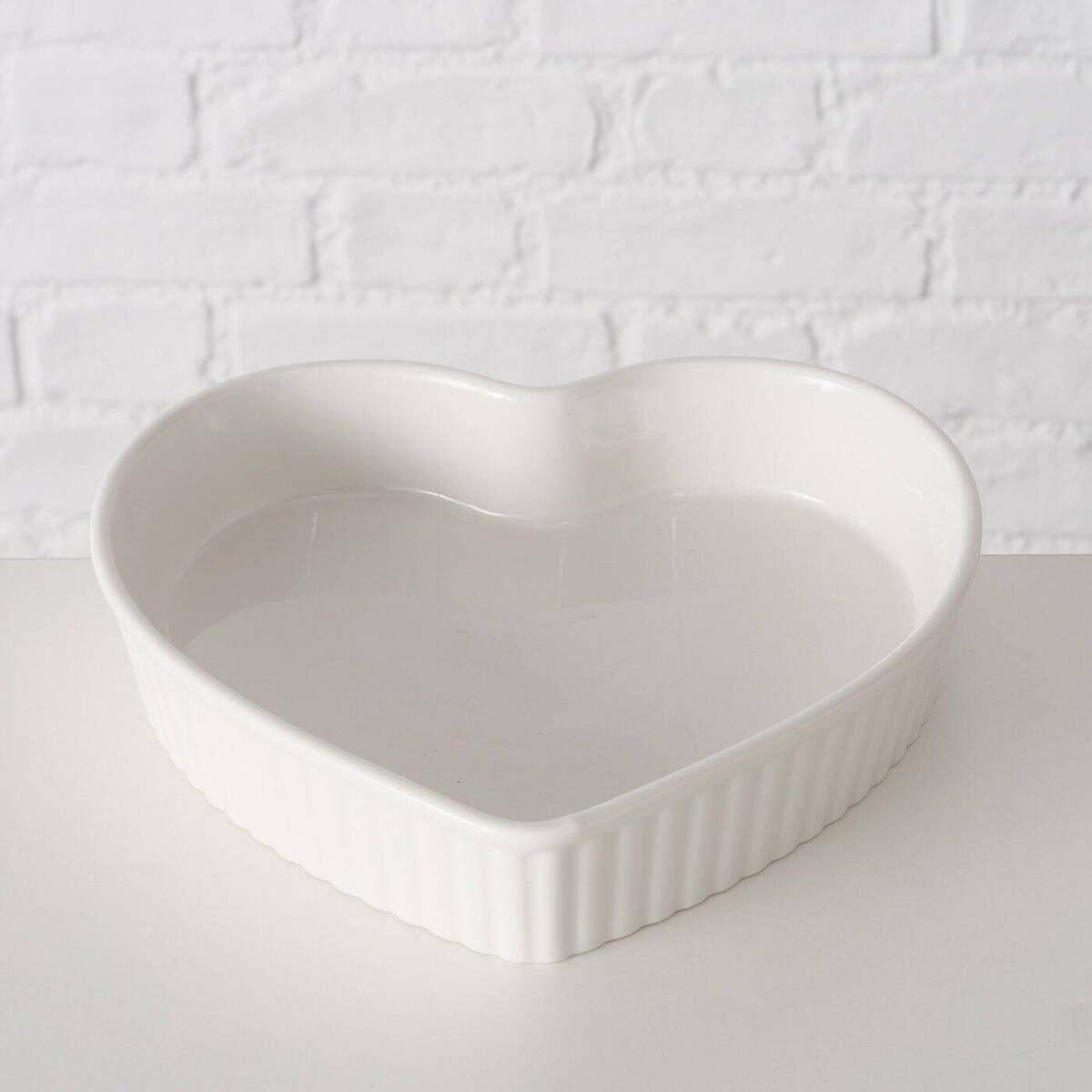 Ceramiczne formy do pieczenia w kształcie serca, 2 sztuki