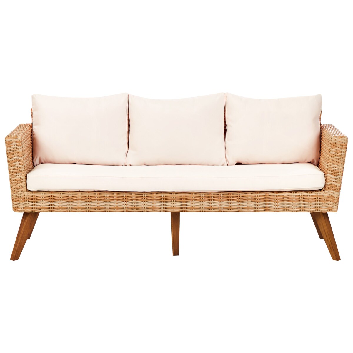 Zestaw ogrodowy ze stolikiem dla 5 osób VITTORIA XL Technorattan Złamana biel