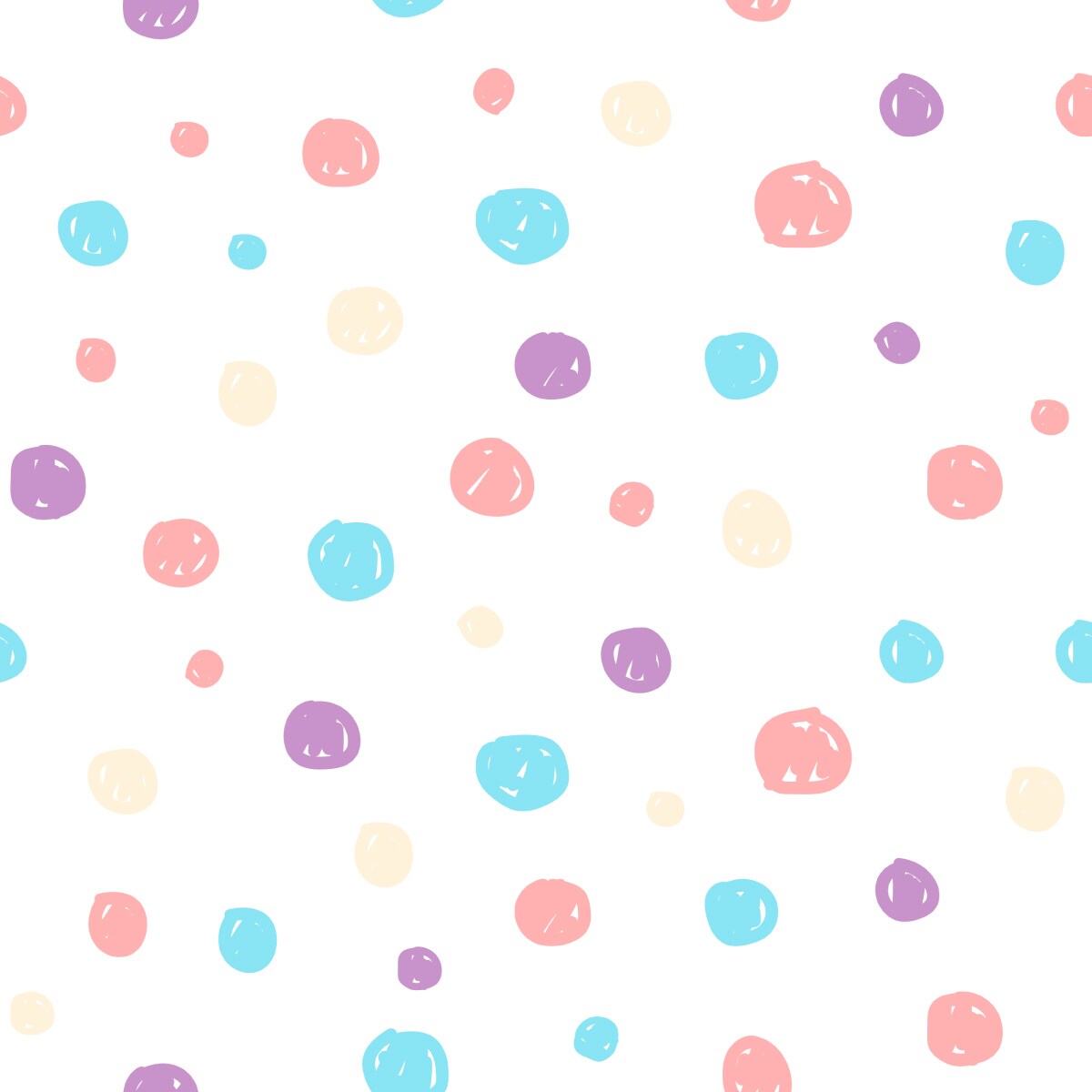 Tapeta Dla Dzieci Pastelowe KROPKI Groszki