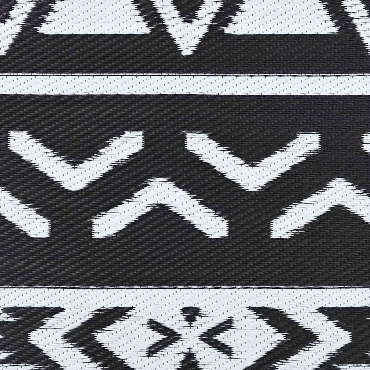 vidaXL Dywan zewnętrzny, ARAKIL czarny, Ø200 cm, PP